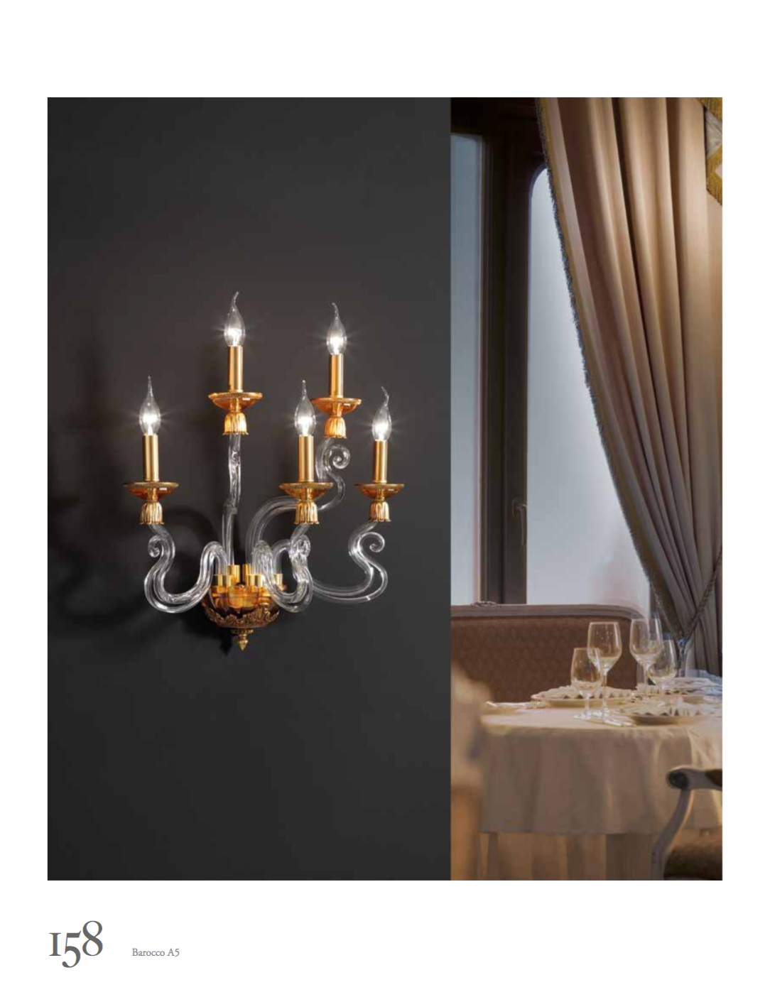 Barocco A5 Shade Amber