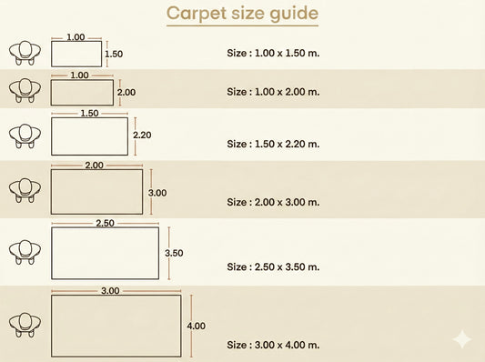 Medium Rectangular Carpet No.017 / Size 2x3m