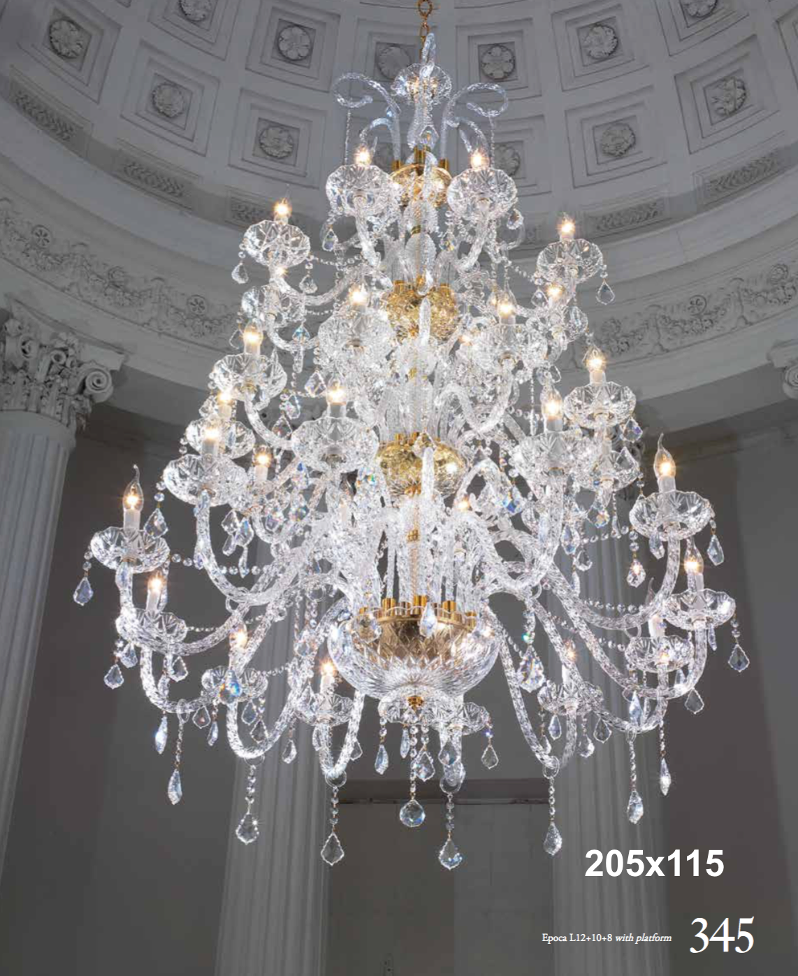 Epoca L12+10+8 Platform Swarovski Crystal